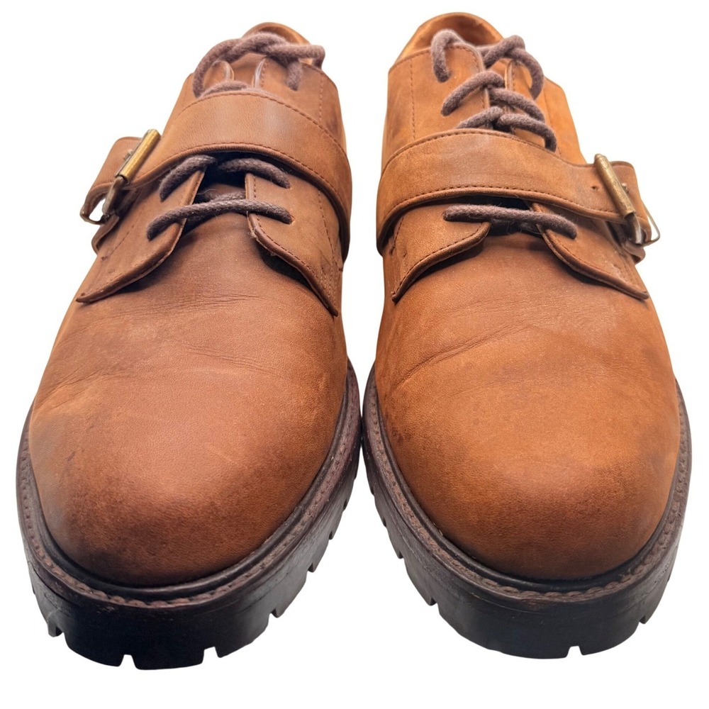 Polo Ralph Lauren Brown Monk Strap and Lace Closure Shoe Men's Size 12 D